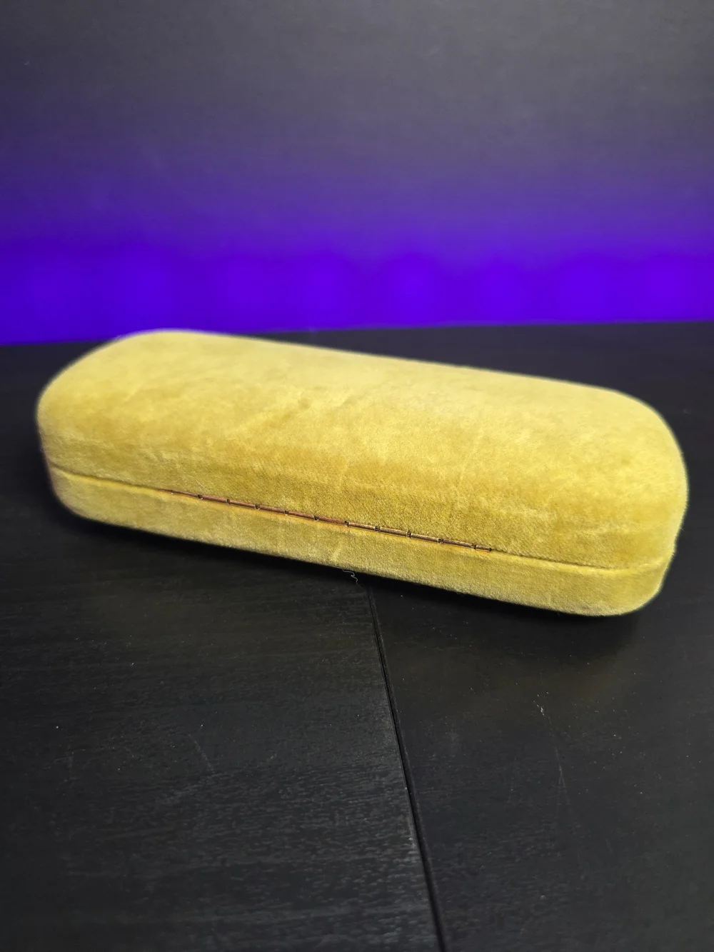 Gucci Velvet Sunglasses Case in Mustard Yellow with Dust Cloth